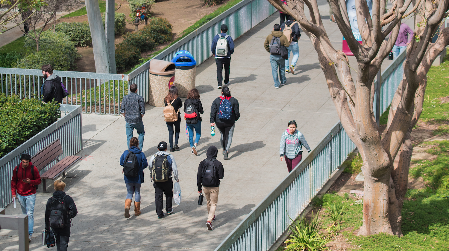 Students on campus